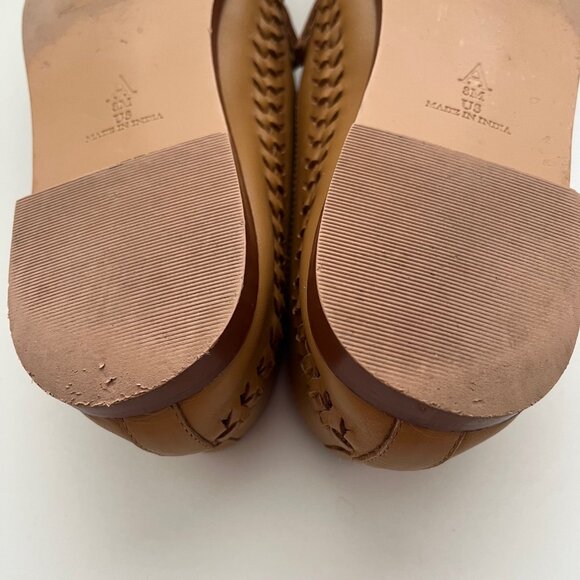 Anthropologie Pilcro Woven Leather Loafers | Size 8 - Picture 8 of 8
